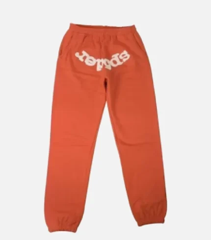 Orange Sp5der Sweatpants (1)