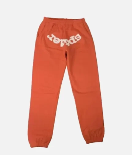 Orange Sp5der Sweatpants (1)