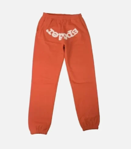 Orange Sp5der Sweatpants (2)