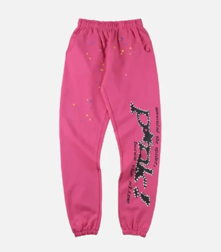 Pink Sp5der Sweatpants (2)