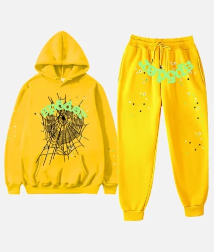 Yellow Sp5der Tracksuit
